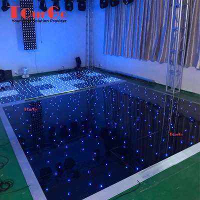 Black RGB Starlit Dance Floor For Wedding