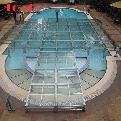 TourGo Acrylic Stage Platform Used Fashion Show Stage Rental