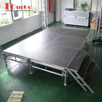 portable outdoor wedding decoration party performance stage aluminum mobile event truss stage platform